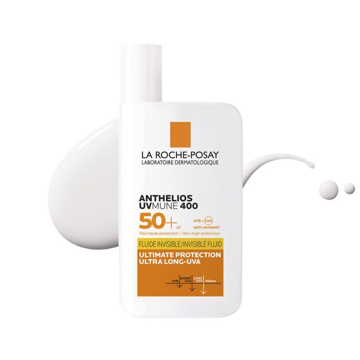 Флюїд сонцезахисний  для чутливої шкіри обличчя La Roche-Posay (Ля Рош-Позе) Антеліос UVA 400 SPF50+50 мл